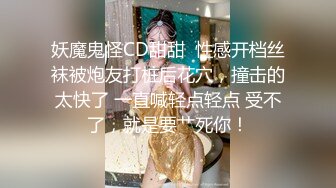 妖魔鬼怪CD甜甜  性感开档丝袜被炮友打桩后花穴，撞击的太快了 一直喊轻点轻点 受不了，就是要艹死你！