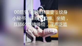 00后变身美妖Ts雯雯：纹身小秘书、深喉、口爆、坐骑，互舔69吃棒棒棍，淫声泛滥 16V合集！ (12)