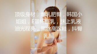 顶级身材，爆乳肥臀，韩国小姐姐，E罩杯巨乳，抹上乳液油光程亮，黑丝高跟鞋，抖臀乳摇