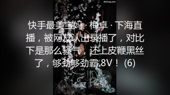 快手最美宝妈 · 梅卓 · 下海直播，被网友认出录播了，对比下是那么骚气，还上皮鞭黑丝了，够劲够劲霸 8V！ (6)