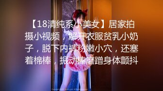 【18清纯系小美女】居家拍摄小视频，解开衣服贫乳小奶子，脱下内裤粉嫩小穴，还塞着棉棒，振动棒磨蹭身体颤抖