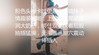 粉色头发卡哇伊越南眼镜妹子情趣装啪啪，上位骑坐晃动圆润大奶子，绑住双手扶着屁股抽插猛操，无毛逼逼掰穴震动棒插入