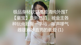 极品身材欧范高颜清纯外围T【童宝】最新私拍，被金主各种玩肏翘臀一字马，嗲声嗲气雌雄难辨直男的最爱 (1)