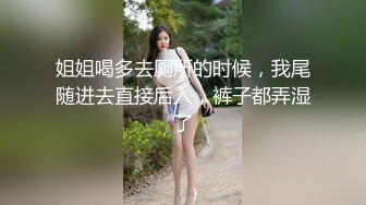 姐姐喝多去厕所的时候，我尾随进去直接后入，裤子都弄湿了