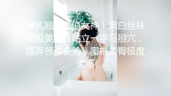 爆乳翘臀颜值女神！黑白丝袜顶级美腿！站立一字马掰穴，摆弄各种姿势，蜜桃美臀极度诱惑